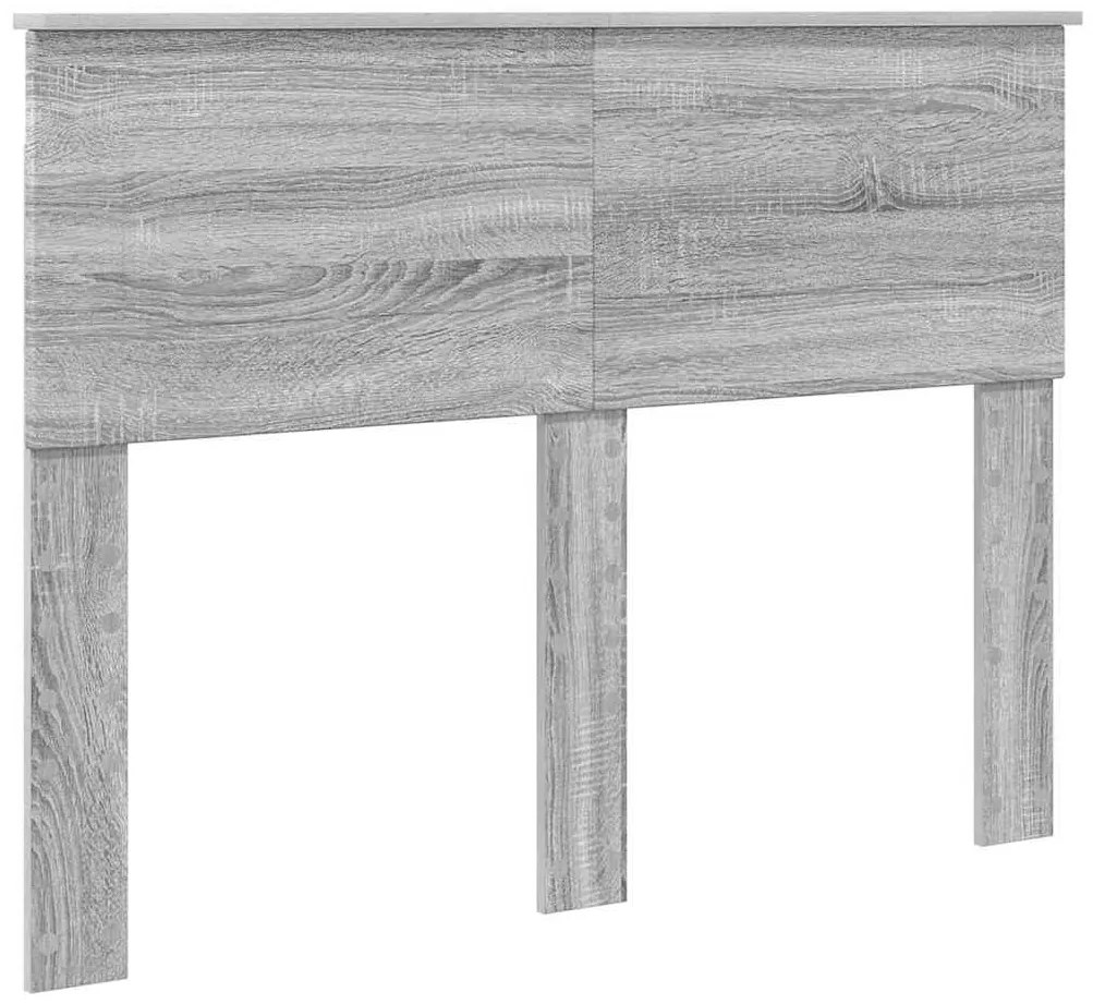 vidaXL Κεφαλάρι με κεφαλάρι Γκρίζο Σονομα 135 cm Επεξεργασμένο ξύλο