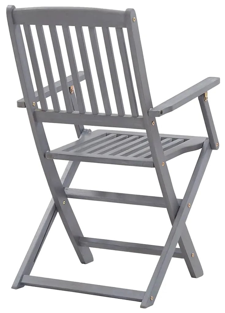 vidaXL Καρέκλες Εξωτ. Χώρου Πτυσσόμενες 6 τεμ Ξύλο Ακακίας &amp; Μαξιλάρια