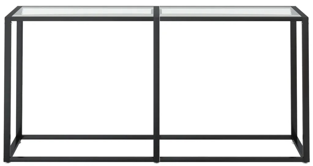 vidaXL Τραπέζι Κονσόλα Διαφανές 160 x 35 x 75,5 εκ. από Ψημένο Γυαλί