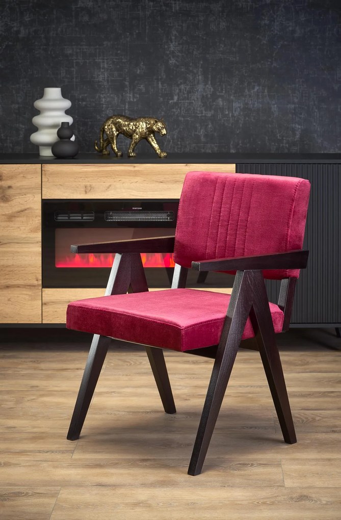 MEMORY chair, ebony / maroon Monolith 59 DIOMMI-60-24928