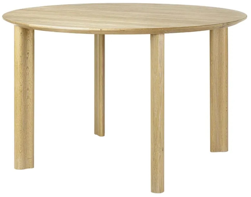 Τραπέζι Τραπεζαρίας Comfort Circle Smooth 5656C5657-5 Φ120x74,7cm Oak Umage Ατσάλι,Ξύλο,Mdf