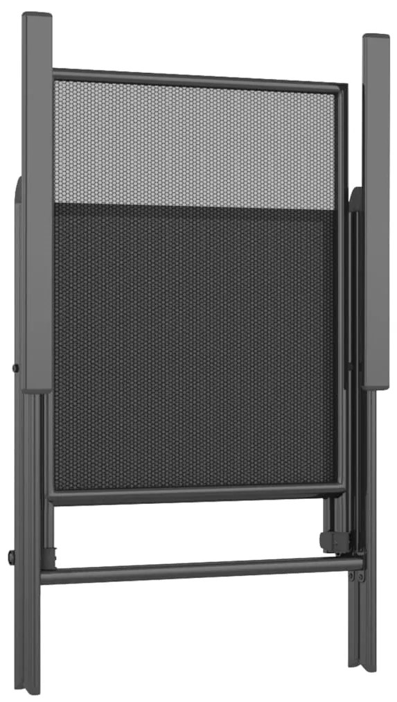 vidaXL Σετ Τραπεζαρίας Κήπου 3 Τεμαχίων Ανθρακί από Ατσάλι