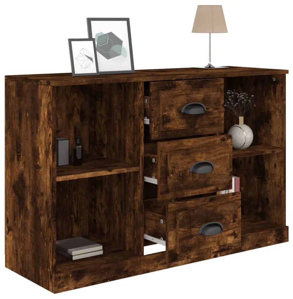 vidaXL Μπουφές Καπνιστή Δρυς 104x35,5x67,5 εκ. Επεξεργασμένο Ξύλο