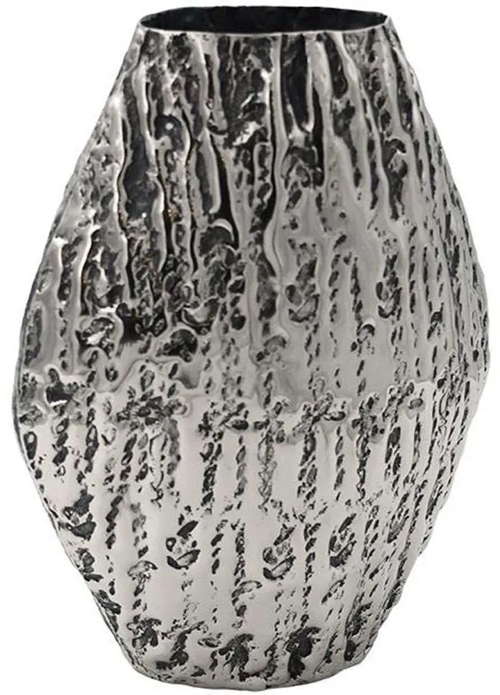Βάζο Μεταλλικό 941-124-019 22x12x32cm Silver Metal