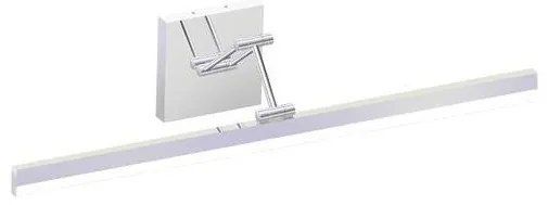 Απλίκα Φωτιστικό Μπάνιου LED 16W Νίκελ IP44 3CCT 80cm Arte Illumina Aura 144-80524 Eurolamp-144-80524-Νίκελ Ματ 144-80524