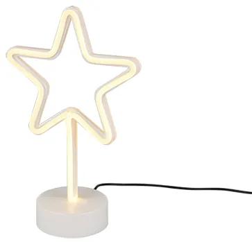 Star Επιτραπέζιο Διακοσμητικό Φωτιστικό LED σε Λευκό Χρώμα Trio Lighting R55230101