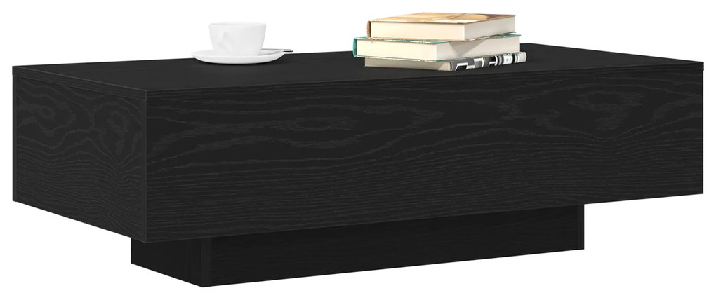 vidaXL Τραπέζι καφέ Μαύρη Δρυς 100x30x36,5 εκ Επεξεργασμένο ξύλο