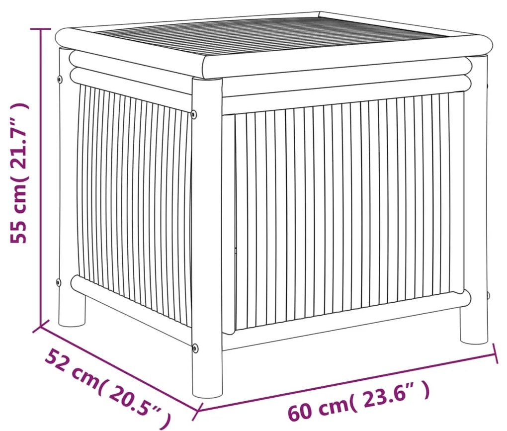 ΚΟΥΤΙ ΑΠΟΘΗΚΕΥΣΗΣ ΚΗΠΟΥ 60 X 52 X 55 ΕΚ. ΑΠΟ ΜΠΑΜΠΟΥ 319874