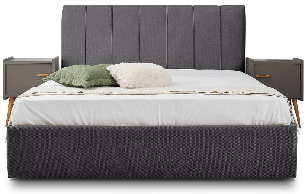 Επενδυμένο Κρεβάτι New York-Anthraki-150 x 200-Με μηχανισμό ανύψωσης