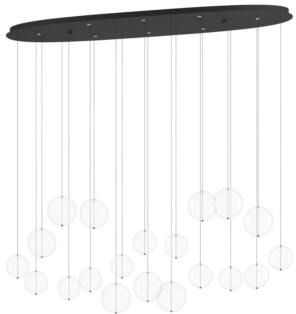 Φωτιστικό Κρεμαστό Eglo 390344 ESPARDELLO Μαύρο Ματ (Black Mat) 3000K