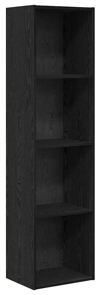 vidaXL Ράφι Βιβλίων Μαύρη Οξυά 40 x 30 x 152 εκ. Επεξεργασμένο ξύλο