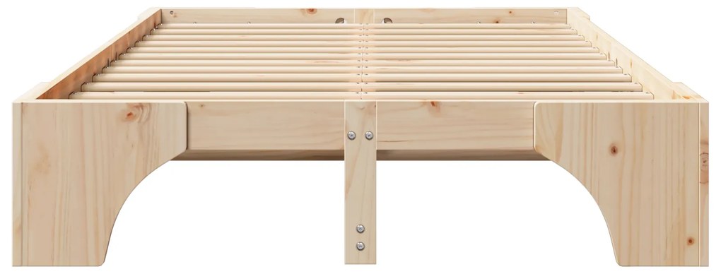 vidaXL Σκελετός Κρεβατιού 140x190 cm από Μασίφ Ξύλο Πεύκου