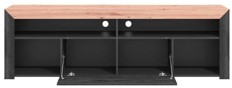 Έπιπλο Τηλεόρασης Almeida 180 Artisan Oak - Carbon 180x41x57 εκ. 180x41x57 εκ.