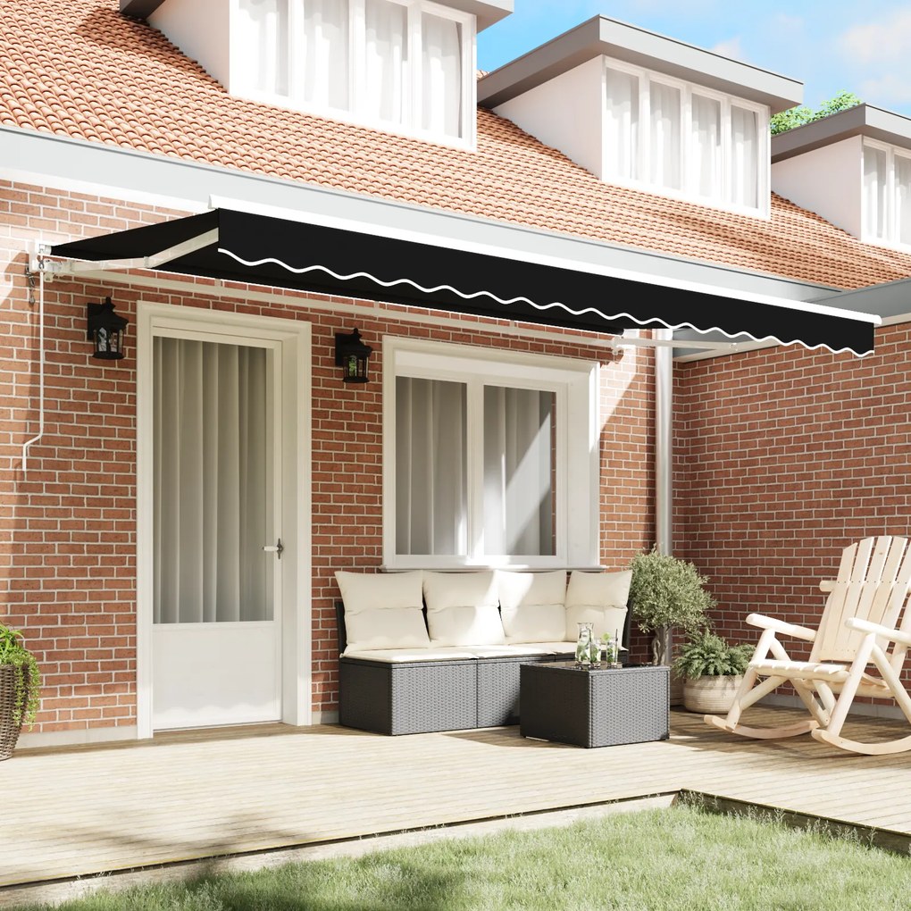 vidaXL Σκηνίτσα Αναδιπλούμενη Μαύρο 400x200 cm