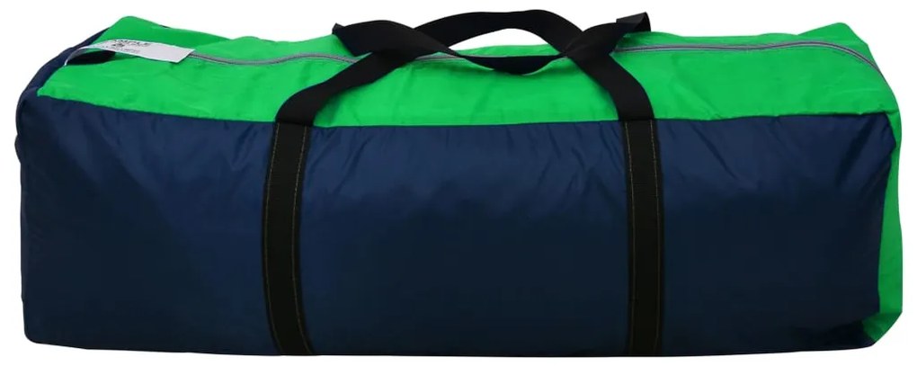 vidaXL Σκηνή Camping 9 Ατόμων Μπλε / Πράσινο Υφασμάτινη