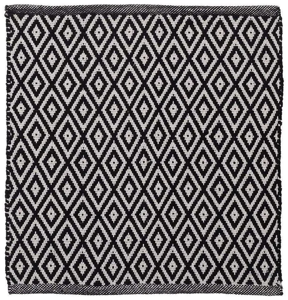 Πατάκι Μπάνιου Trellis Black Sealskin 60X90 100% Cotton
