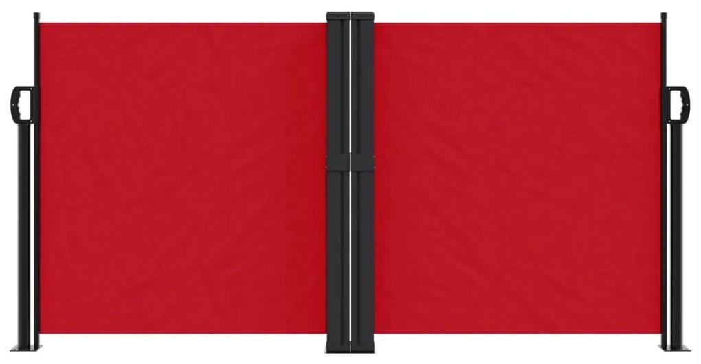 vidaXL Διαχωριστικό Βεράντας Συρόμενο Κόκκινο 117 x 1200 εκ.