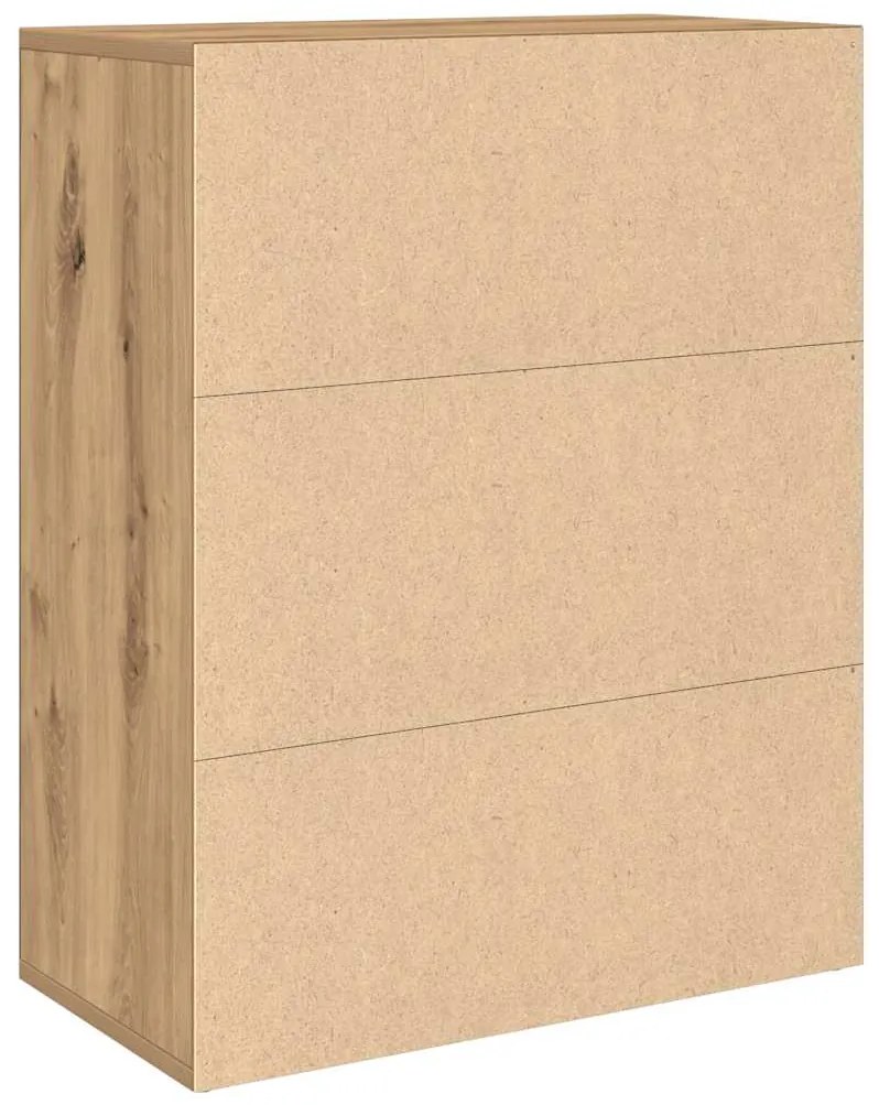vidaXL Sideboard Artisan Oak 60x30x75 cm Κατασκευασμένο ξύλο