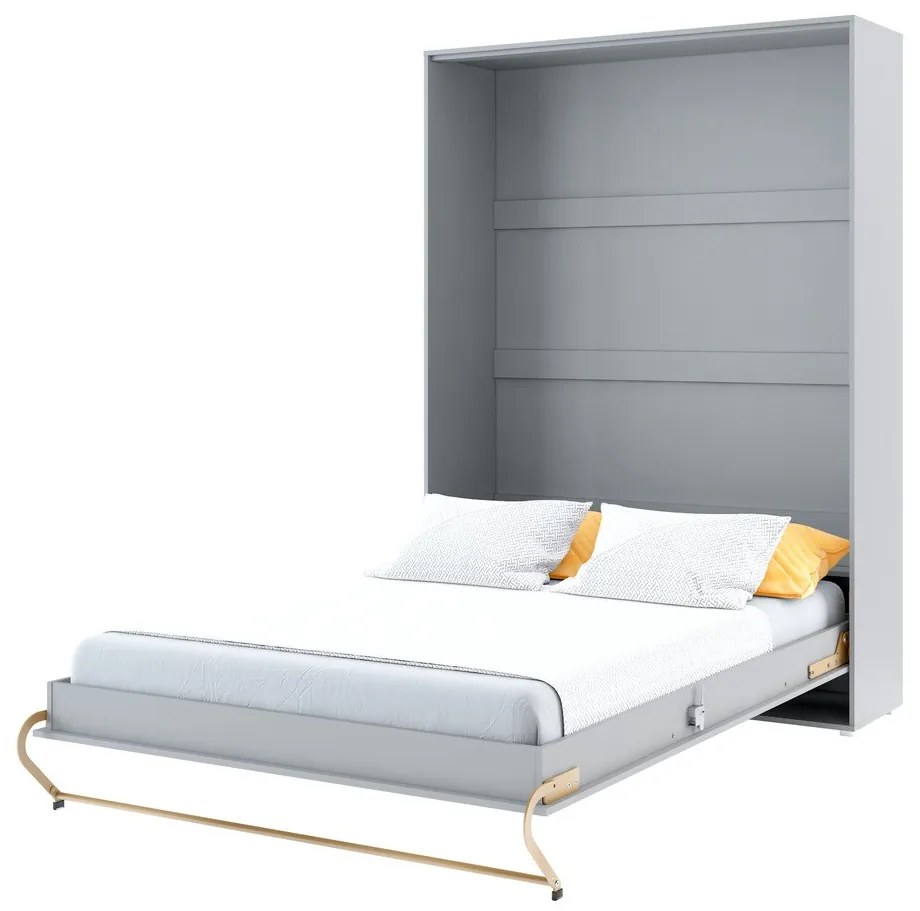 Σετ επίπλων Concept Pro Lenart AH145, Γκρι, Πλαστικοποιημένη μοριοσανίδα, Τάβλες για Κρεβάτι, 140x200, Με κρεβάτι, Με πρόσθετο εξοπλισμό, Ενιαίος, Διπλό