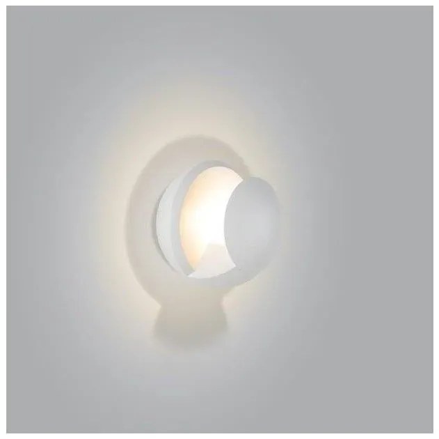 Απλίκα Φωτιστικό Τοίχου 6W LED 3000K Αλουμίνιο Luma Lighting 350-01427-17-white Λευκό