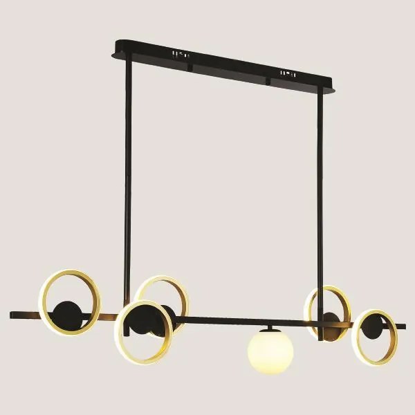 ARTE ILLUMINA ΦΩΤΙΣΤΙΚΟ ΚΡΕΜΑΣΤΟ ΓΡΑΜΜΙΚΟ LED 33W+1XG9 3000Κ 120X30X30 ΧΡΥΣΟ/ΜΑΥΡΟ Eurolamp 144-16003