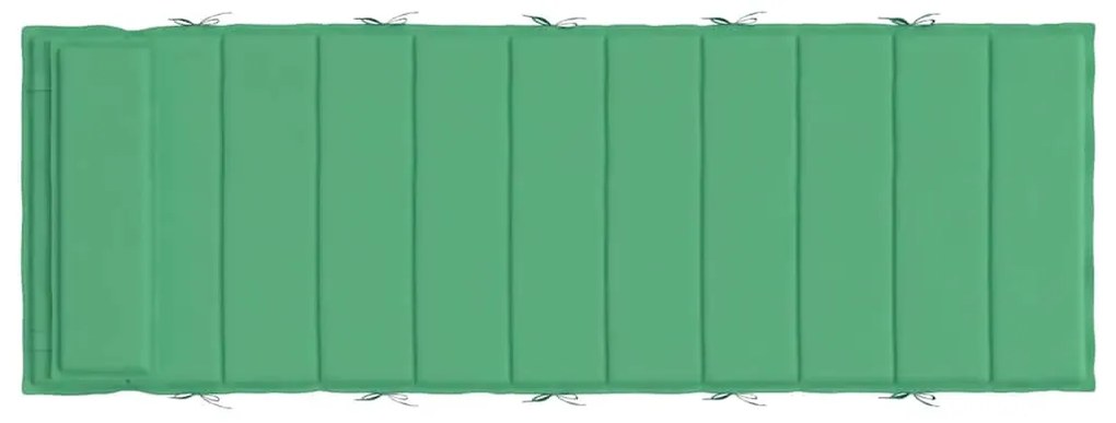 vidaXL Μαξιλάρι Ξαπλώστρας Πράσινο 180x60x4 εκ. από Ύφασμα Oxford