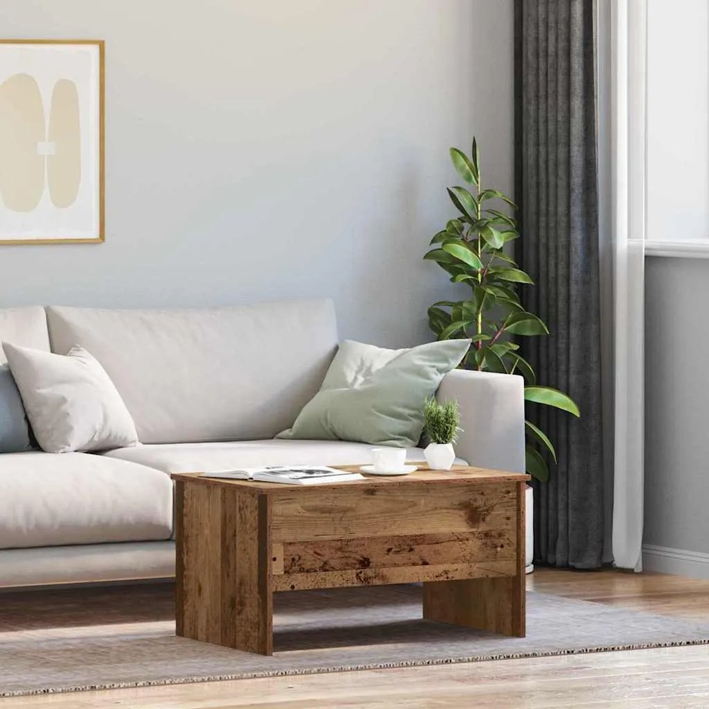 vidaXL Τραπεζάκι σαλονιού Παλαιό ξύλο 80 x 50,5 x 42,5 εκ