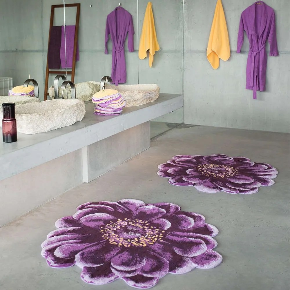 Χαλάκι Μπάνιου Fiore Abyss &amp; Habidecor 125X125 100% Cotton Foam