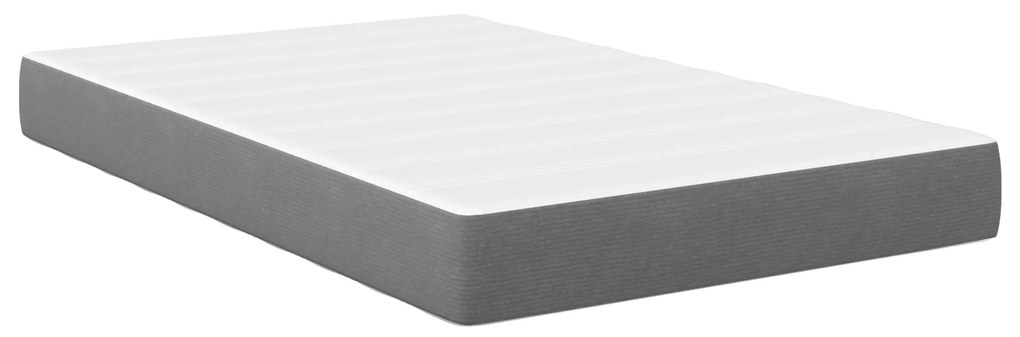 vidaXL Ματράκι με Ελατήρια Pocket, Ανοιχτό Γκρι, Μεσαίο, 120x200x20 εκ, Υφασμάτινο
