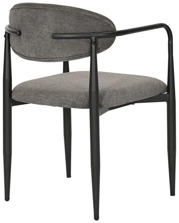 Καρέκλα - Πολυθρόνα Kalone ύφασμα σε ανθρακί απόχρωση 56x55x78εκ 2αδα 56x55x78 εκ.