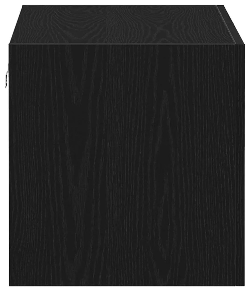 vidaXL Ντουλάπι Τοίχου Μαύρο Δρυς 80x39x40 εκ. Επεξεργασμένο Ξύλο