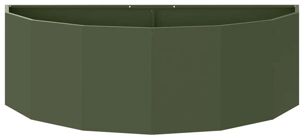 vidaXL Γλάστρα Ελιά Πράσινη 120 x 60 x 35 cm Ατσάλι