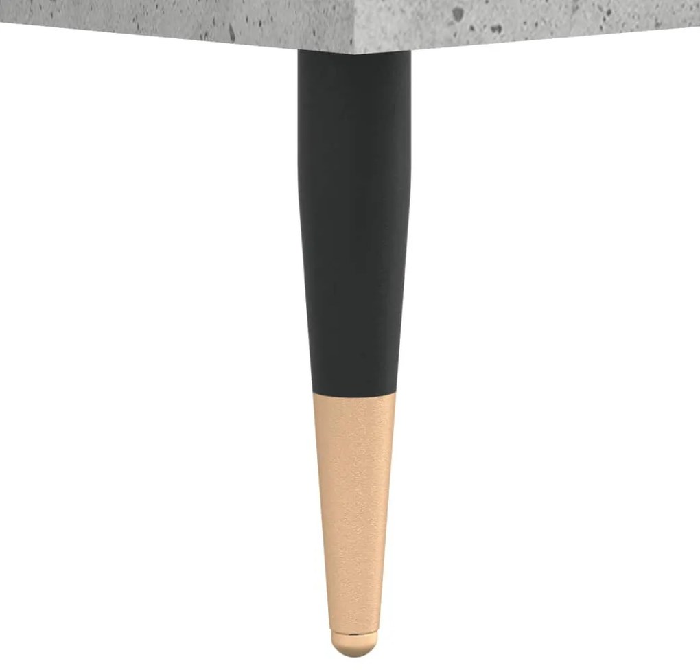 vidaXL Δισκοθήκη Γκρι Σκυροδέματος 121x38x48 εκ. Επεξεργασμένο Ξύλο