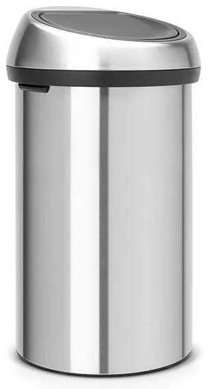 Κουτί Brabantia Touch Bin 647245, 60 λίτρα, Ομαλός και αθόρυβος βρασμός, Inox/mate
