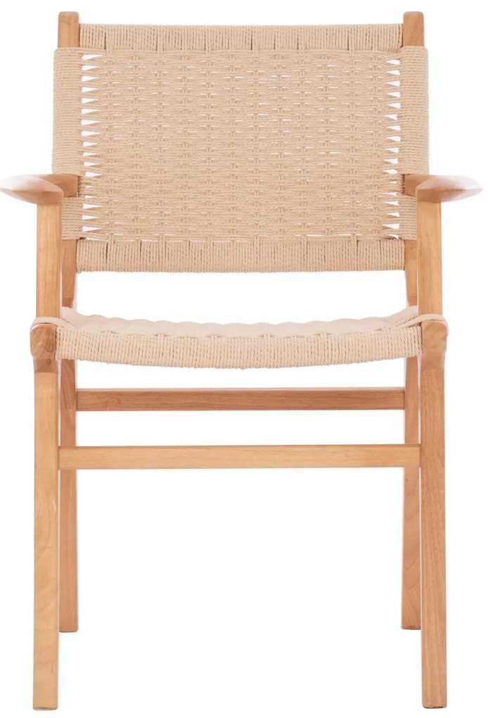 Καρέκλα-Πολυθρόνα IGNACIO Rubberwood και Σχοινί 61x56x83Υεκ. 61x56x83 εκ.