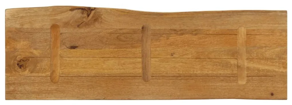 vidaXL Επιφάνεια Τραπεζιού 140x40x3,8 εκ. Live Edge Μασίφ Ξύλο Μάνγκο