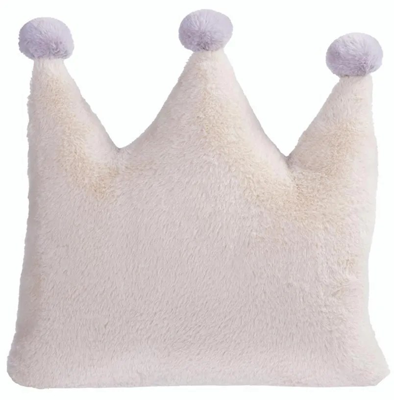 Γούνινο Διακοσμητικό Μαξιλάρι (40x40) Nef-Nef Homeware Baby Crown Ecru