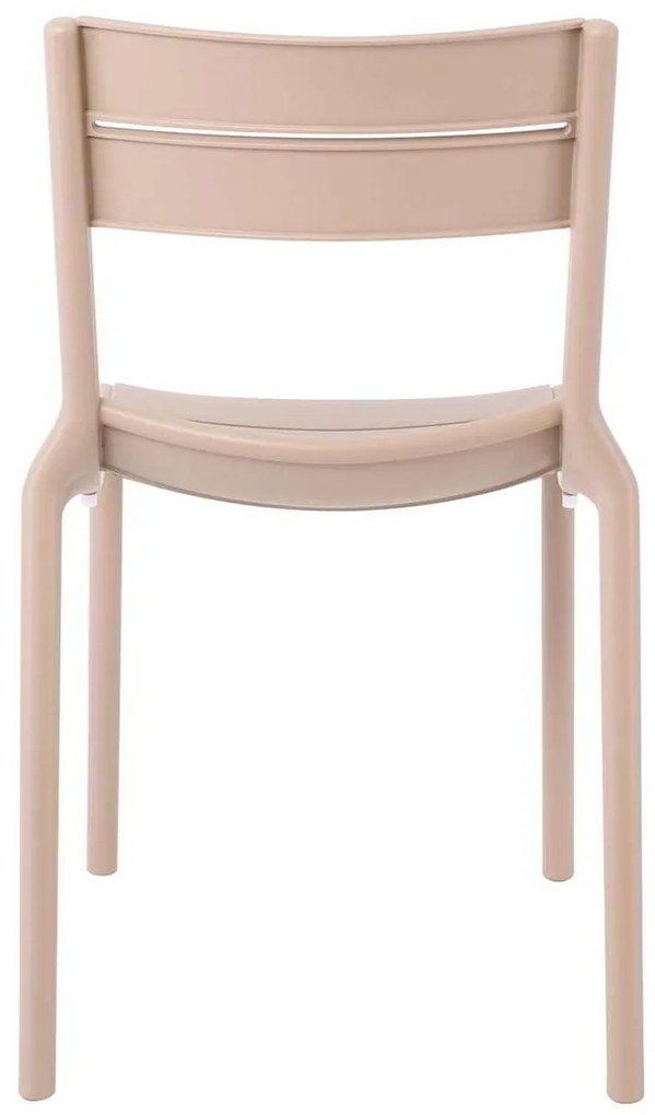 SERENA Καρέκλα Στοιβαζόμενη PP - UV Cappuccino 56x51x82cm