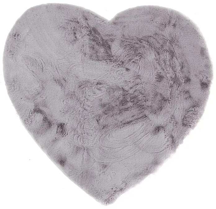 Παιδικό Γούνινο Χαλί (100x100) Royal Carpet Bunny Kids Heart Silver