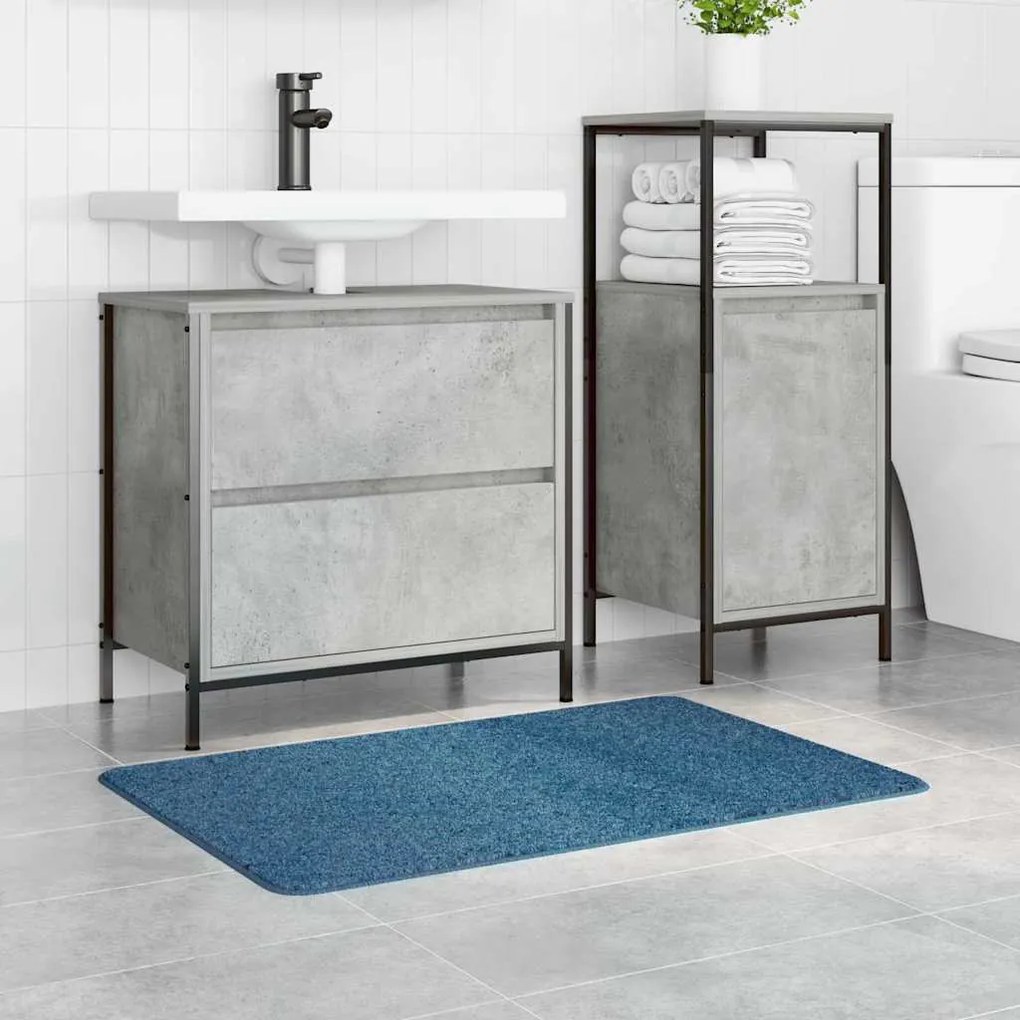 vidaXL Πατάκι μπάνιου Μπλε 60 x 90 cm Πολυπροπυλένιο