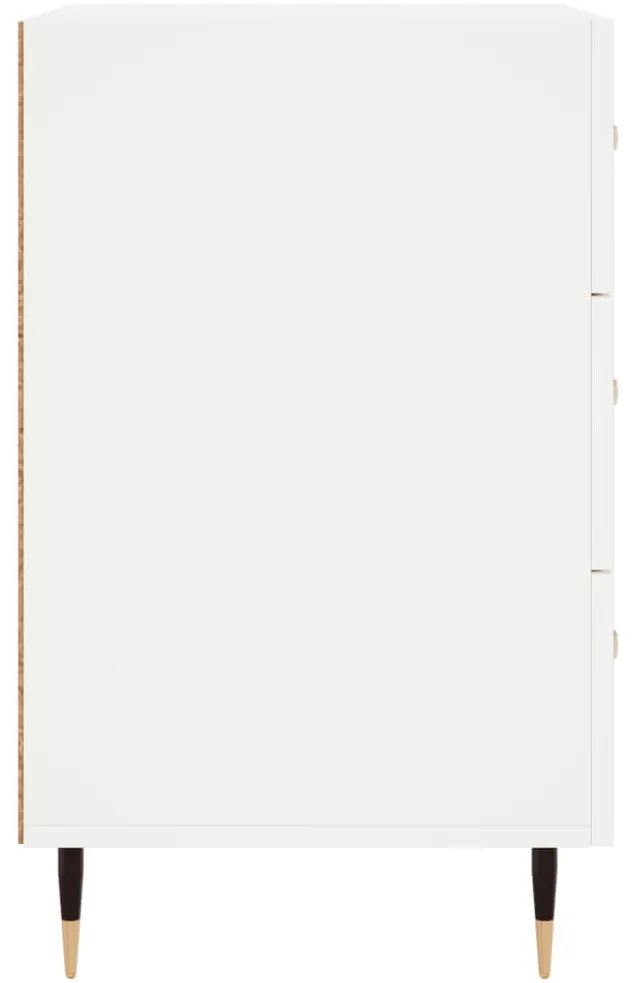 vidaXL Κομοδίνο Λευκό 40 x 40 x 66 εκ. από Επεξεργασμένο Ξύλο