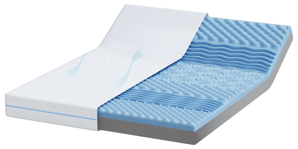 vidaXL Στρώματα Λευκό 160 x 200 cm 100% ύφασμα πολυεστέρα με τζακάρ