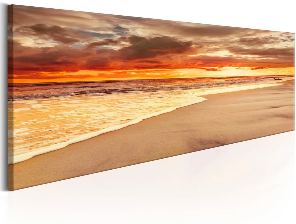 Πίνακας - Beach: Beatiful Sunset 120x40