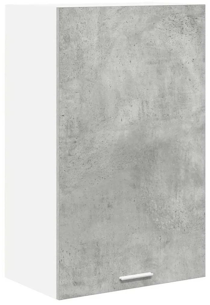 vidaXL Κρεμαστό ντουλάπι με αποθήκευση Riga Σκυρόδεμα Γκρι και Λευκό
