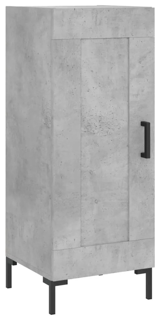 vidaXL Ντουλάπι Γκρι Σκυροδέματος 34,5x34x180 εκ. Επεξεργασμένο Ξύλο