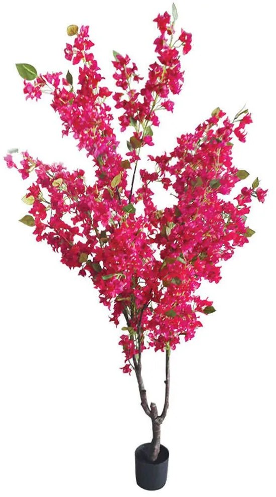 Τεχνητό Δέντρο Βουκαμβίλια 04-00-22051 210cm Brown-Fuchsia Marhome Synthetic