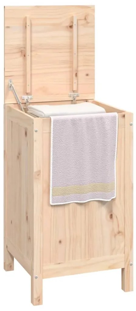 vidaXL Καλάθι Απλύτων 44 x 44 x 76 εκ. από Μασίφ Ξύλο Πεύκου