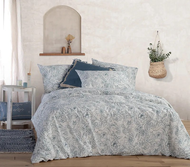 Σετ Σεντόνια Μονά Moanna Blue 2x(170x270) + 1x(52x72) - Nef-Nef Homeware