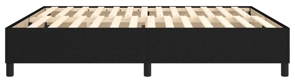 vidaXL Σκελετός Κρεβατιού Χωρίς Στρώμα Μαύρο 180x200 εκ. Υφασμάτινο