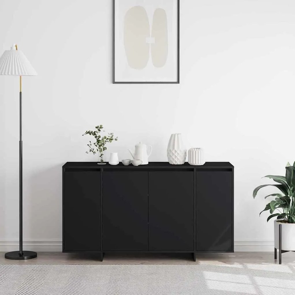 vidaXL Πλαϊνό γραφείο Μαύρο 135 x 41 x 69 cm Επεξεργασμένο ξύλο